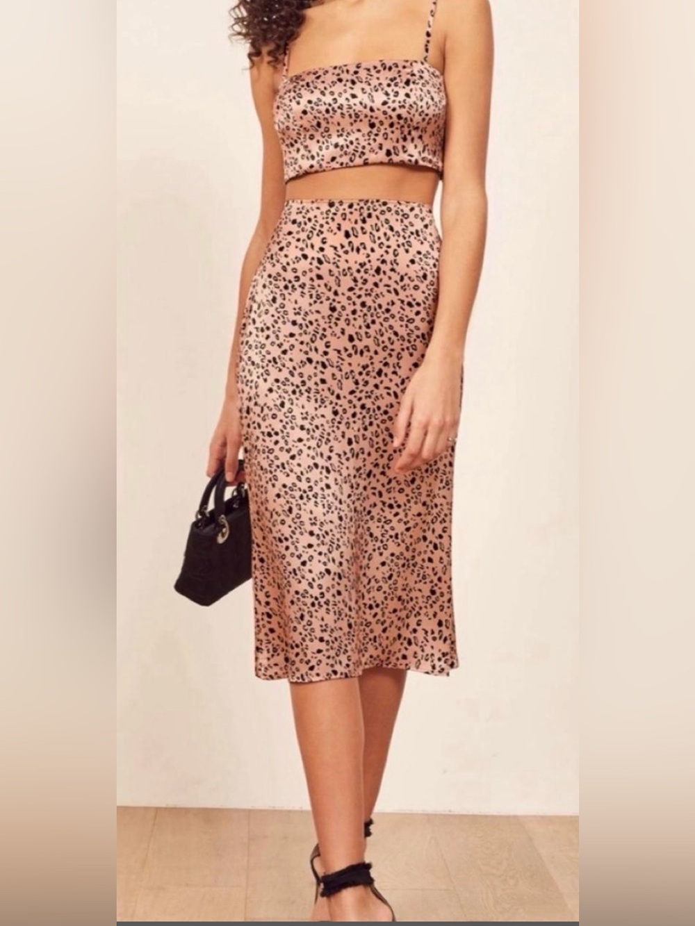 Fabulous REFORMATION Pete Silk Set Top Skirt 8 EUC